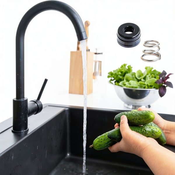 Javiix RP4993 Faucet Repair Kit Brass Seat Spring Black-6