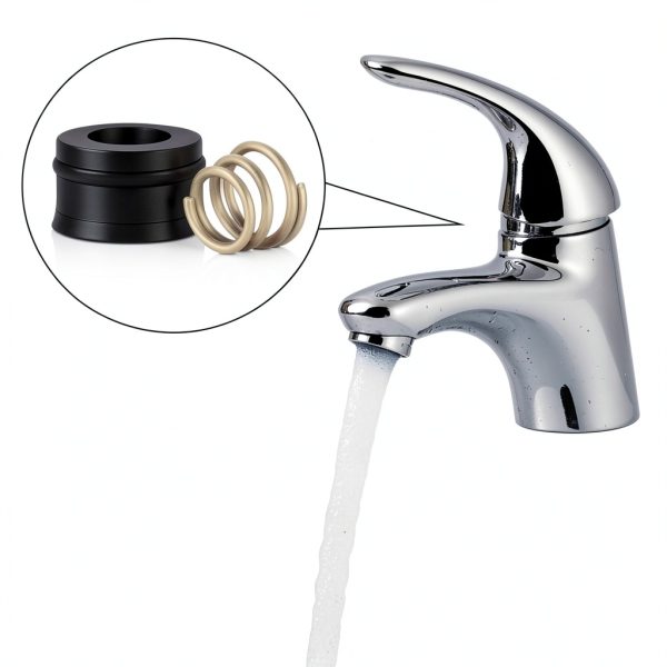 Hotop RP4993 Faucet Repair Kit Stainless Steel Rubber Parts-2