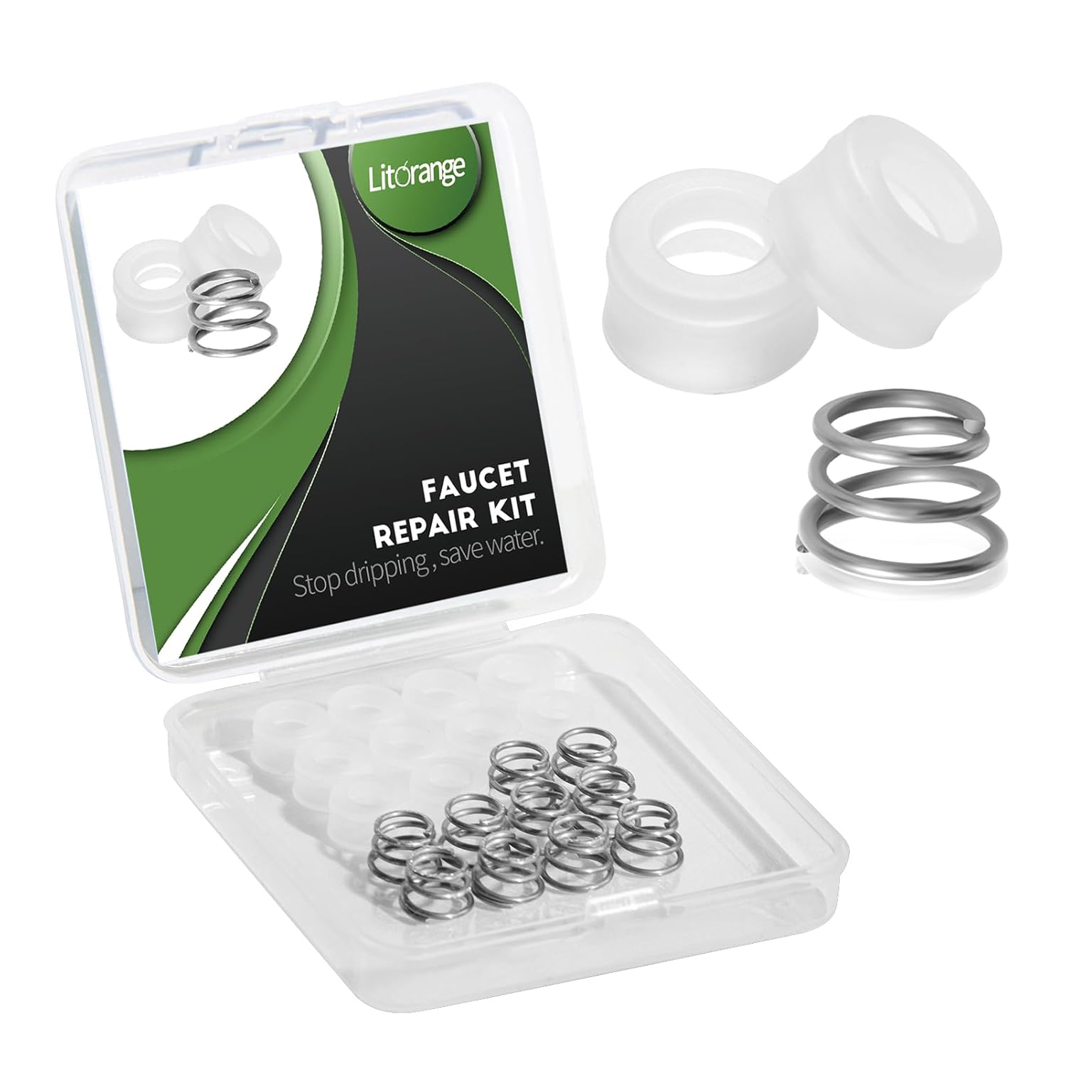 Installing Litorange faucet repair kit in a kitchen sink