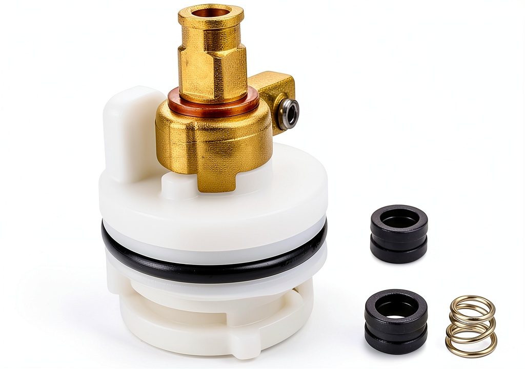 ALITZ RP1991 faucet seat and spring kit with polished gold finish