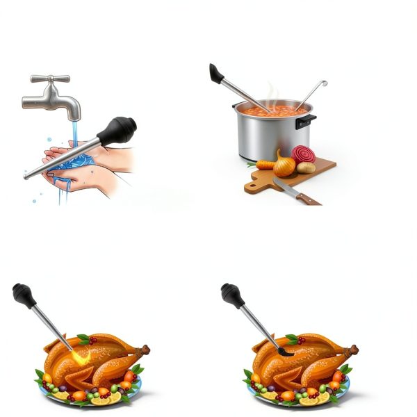 QPMR High Quality Turkey Baster Kitchen Tool-3