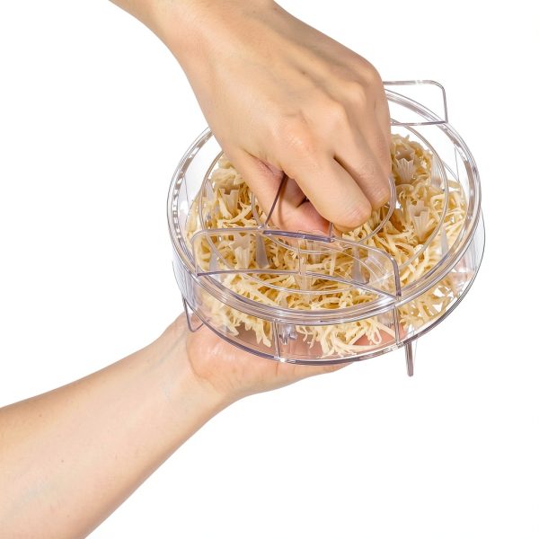 MANBA Clear Plastic Kitchen Shredder for Easy Shredding-1