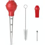 Mikim Large Turkey Baster Set Kitchen Tool-0