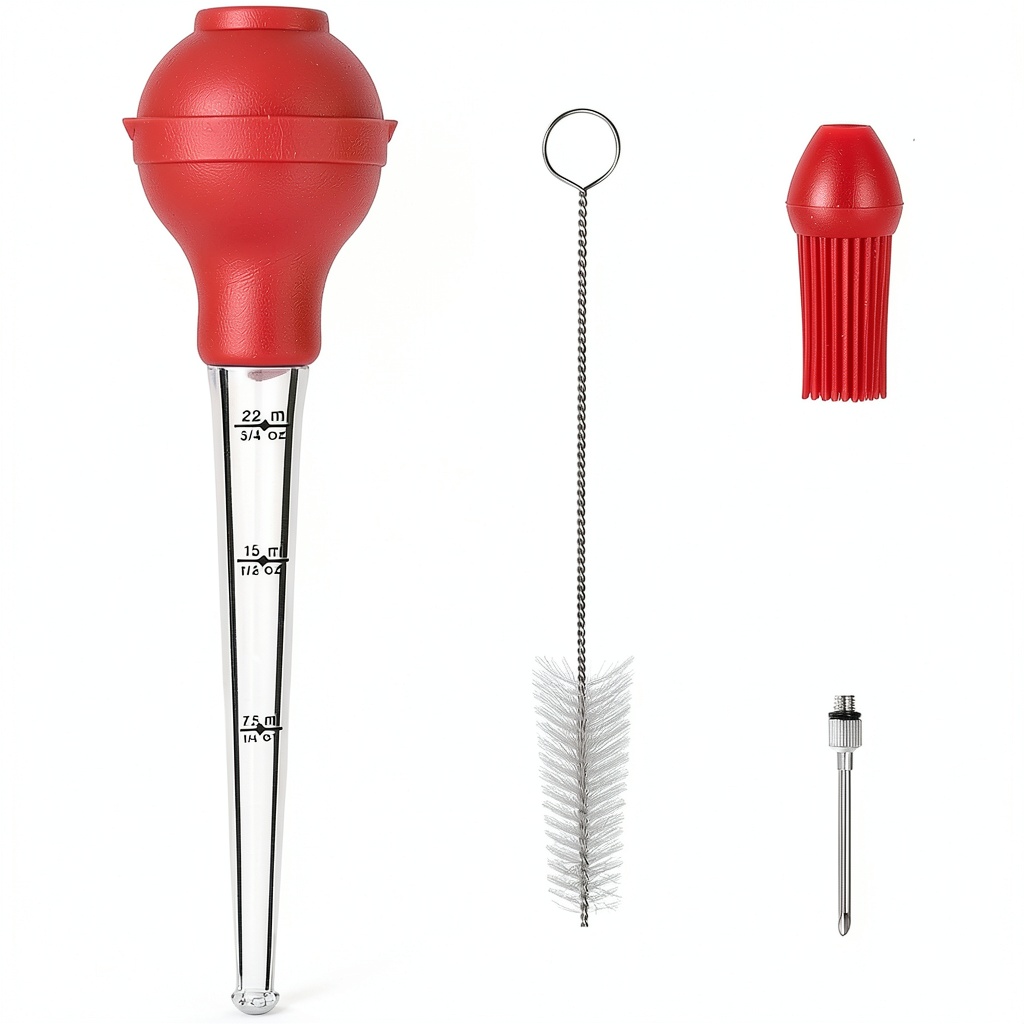 Mikim Large Turkey Baster Set with food-grade materials