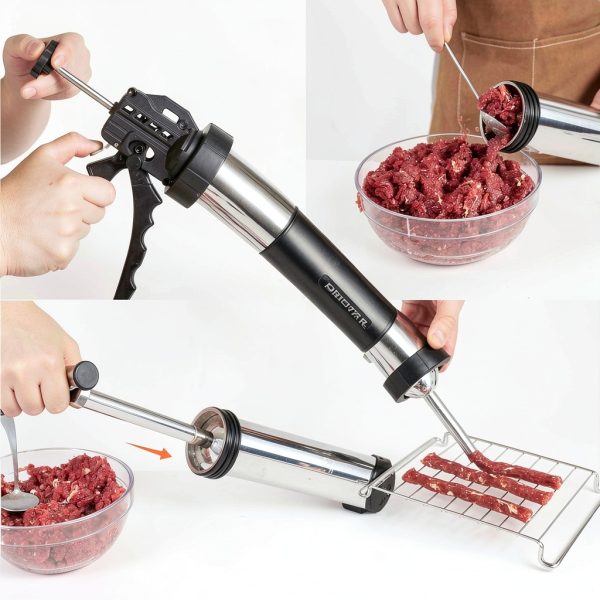 Pousutong Stainless Steel Jerky Gun Large Capacity-2