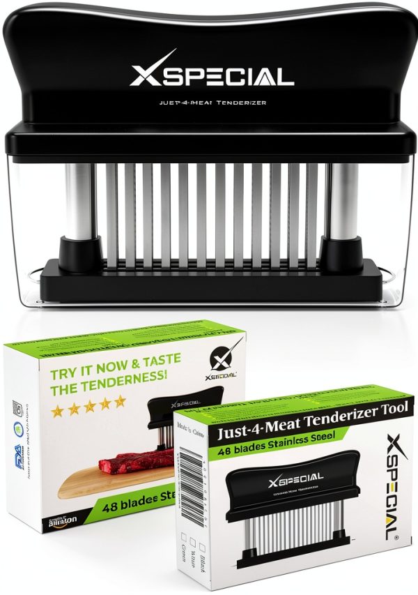 XSpecial 48-Blade Stainless Steel Meat Tenderizer-10