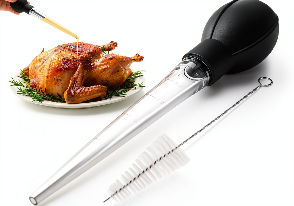 OLESBUR Turkey Baster in use