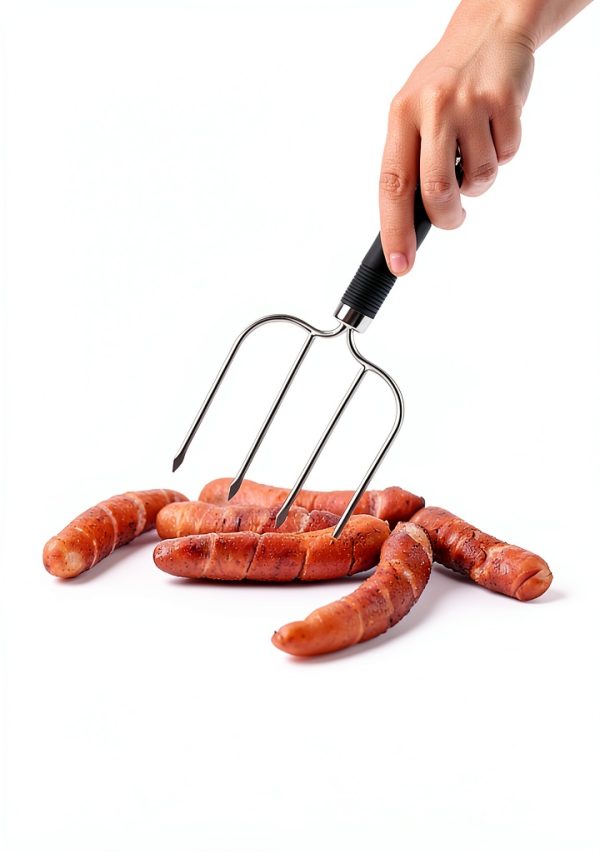 Stainless Steel Meat Fork MTNZXZ Polished Design-3