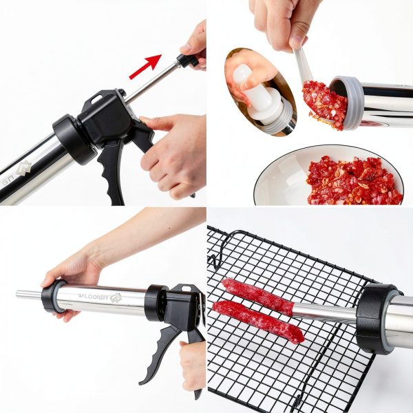 Stainless Steel Jerky Gun wilddigit Kitchen Tool-3