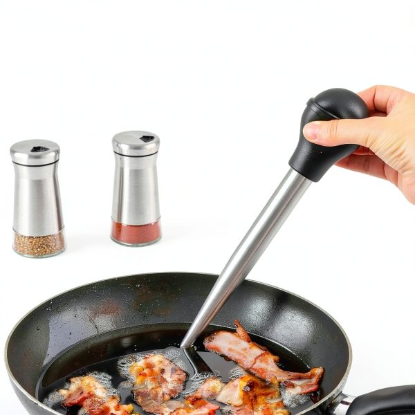 Zulay Kitchen Stainless Steel Turkey Baster Dual Needle 5.5oz Classic-5