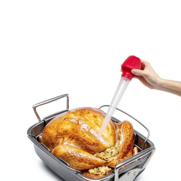 GoodCook Red Plastic Basting Bulb 11.5in Meat Poultry Baster 10800-4