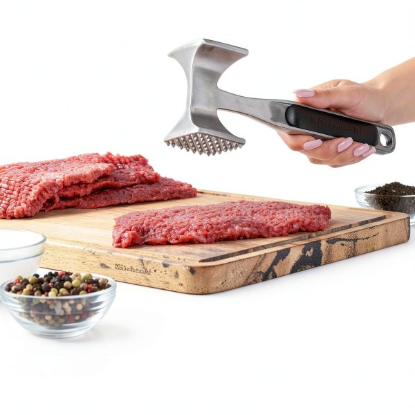 Lifetime Meat Tenderizer with Textured & Smooth Sides KO119OHOBA-3