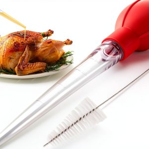 OLESBUR Turkey Baster 28ml Food Grade Silicone Bulb Kitchen Tool-0
