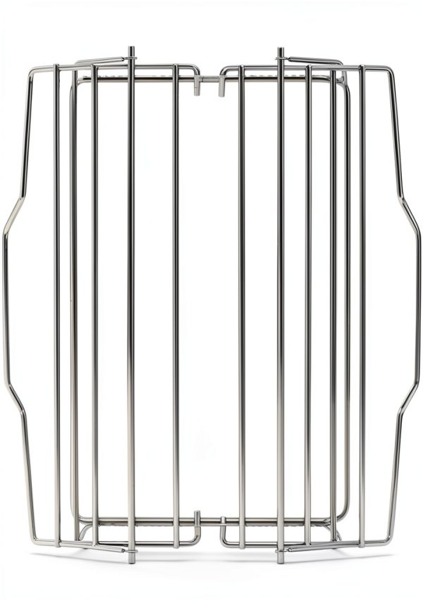 GoodCook Aluminum Roast Rack – Gauge Chrome Wire, Silver, Adjustable-1