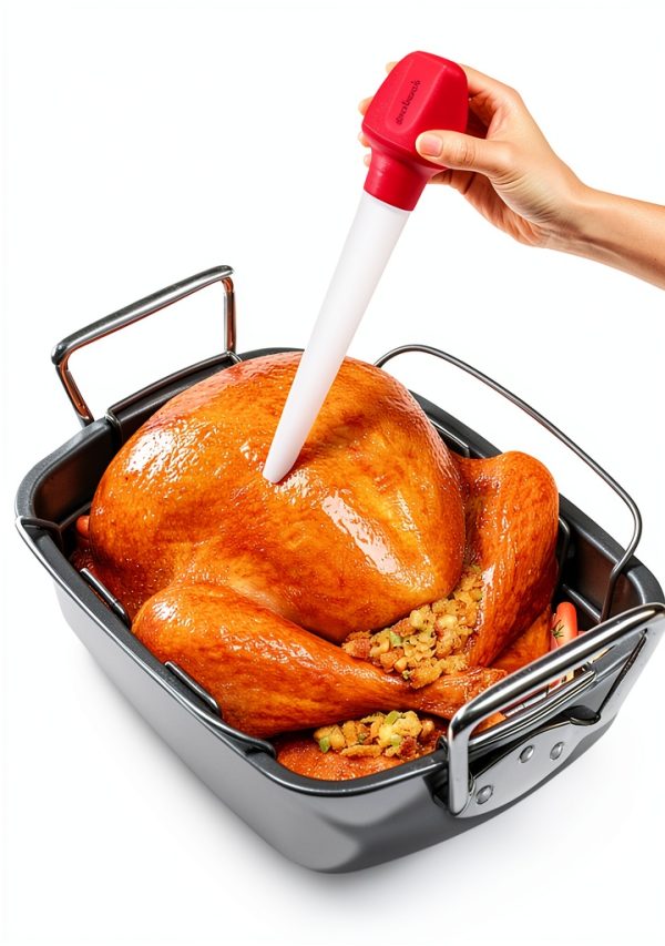 GoodCook Red Plastic Basting Bulb 11.5in Meat Poultry Baster 10800-3