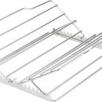 GoodCook Aluminum Roast Rack – Gauge Chrome Wire, Silver, Adjustable-0