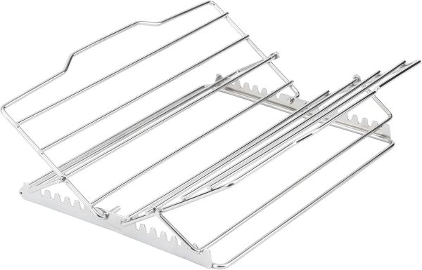 GoodCook Aluminum Roast Rack – Gauge Chrome Wire, Silver, Adjustable-0