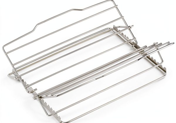 GoodCook Aluminum Roast Rack – Gauge Chrome Wire, Silver, Adjustable-2