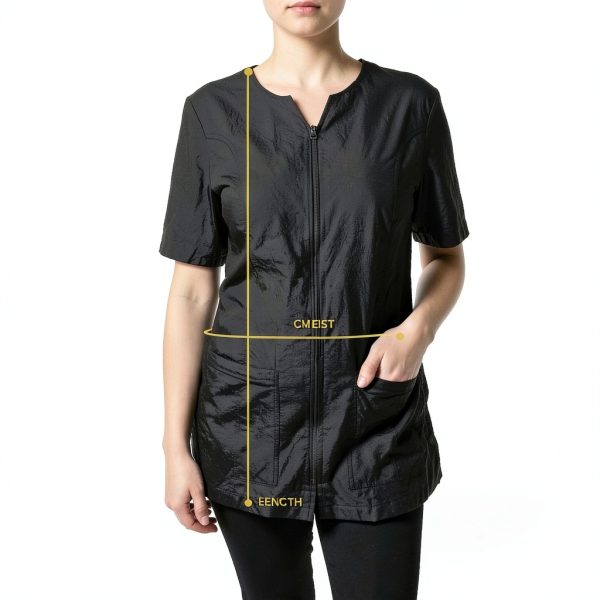 CHARLENE Personalized Haley Jacket with Logo Embroidery | Stylist, Barber, Groomer, Smock, Makeup Artist for Men & Women-6