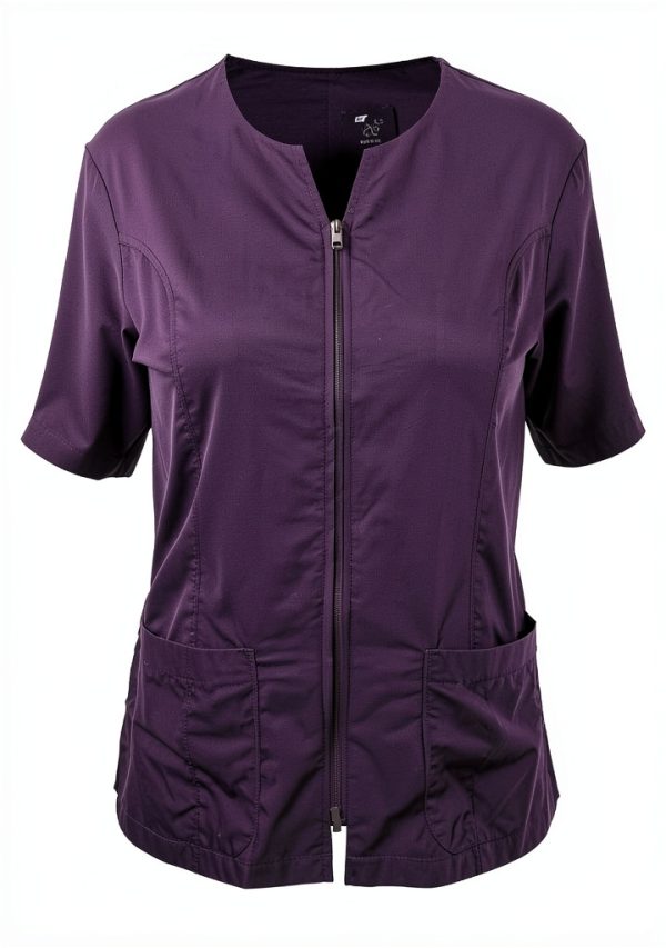 CHARLENE Personalized Haley Jacket with Logo Embroidery | Stylist, Barber, Groomer, Smock, Makeup Artist for Men & Women-0