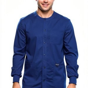 Cherokee Men Warm Up Scrubs Jacket WW380 Galaxy Blue XX Large-0