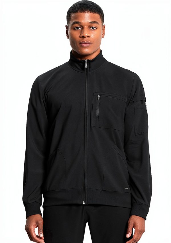 Cherokee Infinity Mens Zip Front Scrub Jacket CK305A Moisture Wicking-0