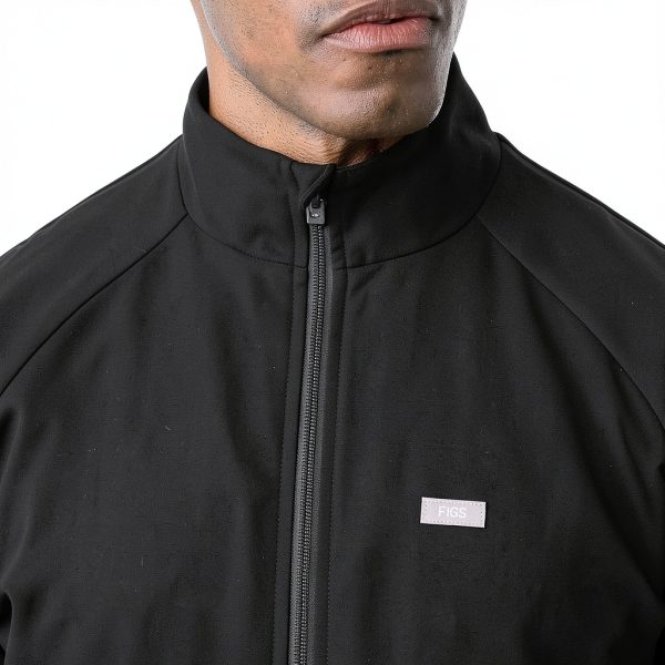FIGS Cobaki Scrub Jacket Men 5 Pockets Lining Comfort Black-6