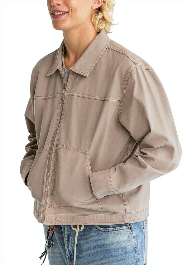 AEROPOSTALE mens Mechanic Jacket Fungi Large Classic Fit Canvas-2