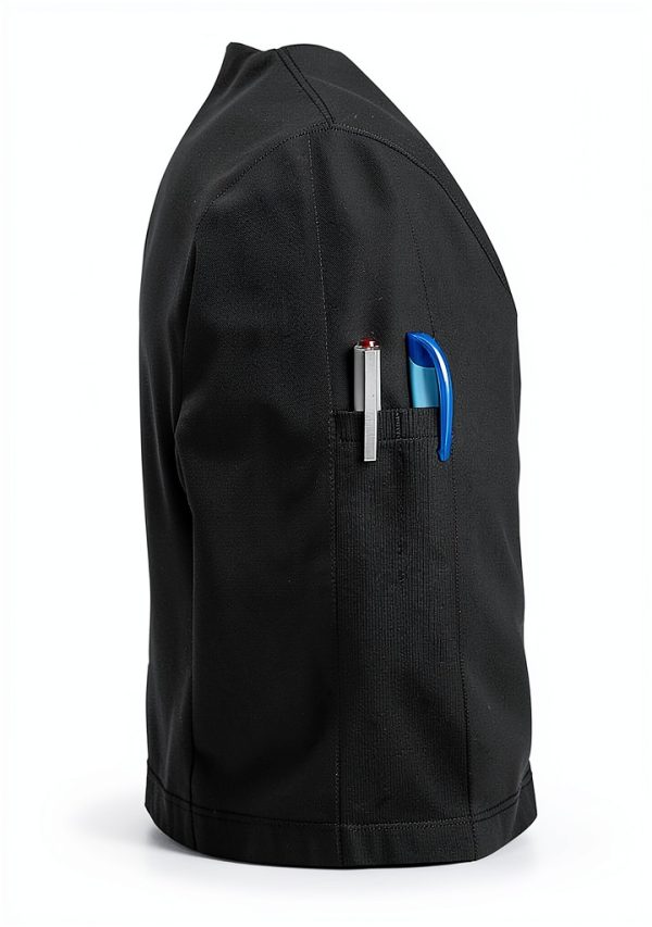 Med Couture Men's Warm-Up Jacket with 3 Pockets, Zip Front Closure and 2-Way Stretch Fabric - MC7678-2