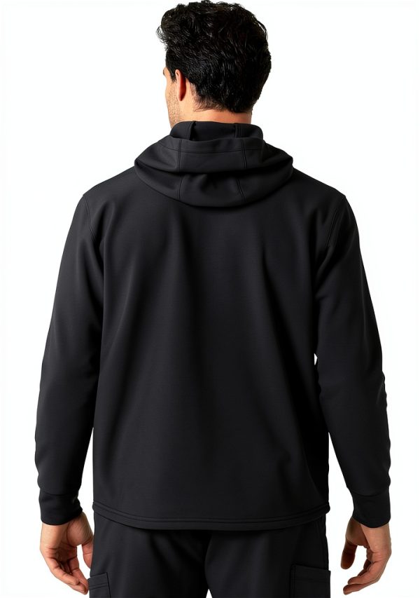 Carhartt Scrubs C84023 Rugged Flex Fit Bonded Fleece Hoodie Black-2