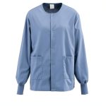 Medline AngelStat Unisex Scrub Jacket Ciel Blue Size Small-0