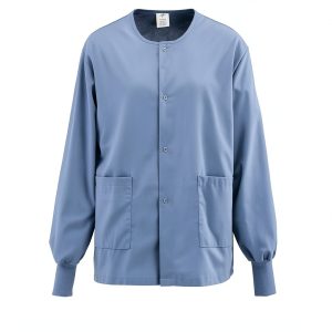 Medline AngelStat Unisex Scrub Jacket Ciel Blue Size Small-0