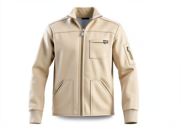 Cherokee Scrub Jacket Men's Zip Front Jacket with 5 Pockets, Bungee Loop, Rib-Knit Cuffs, Soft 2-Way Stretch Fabric - WW320-5