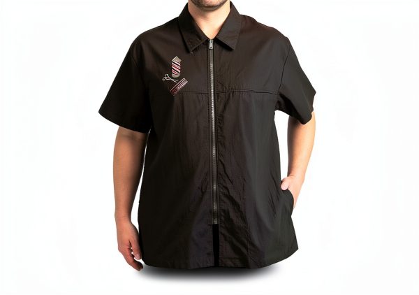 Classic Barber Zipper Jacket Charlene – Pole Logo, Name Embroidery-1