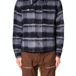 mnml Men's Brushed Flannel Jacket - Multi-Color Plaid, Black/Grey-0